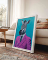 Zebra - Şık Takım Elbise Poster Tablosu