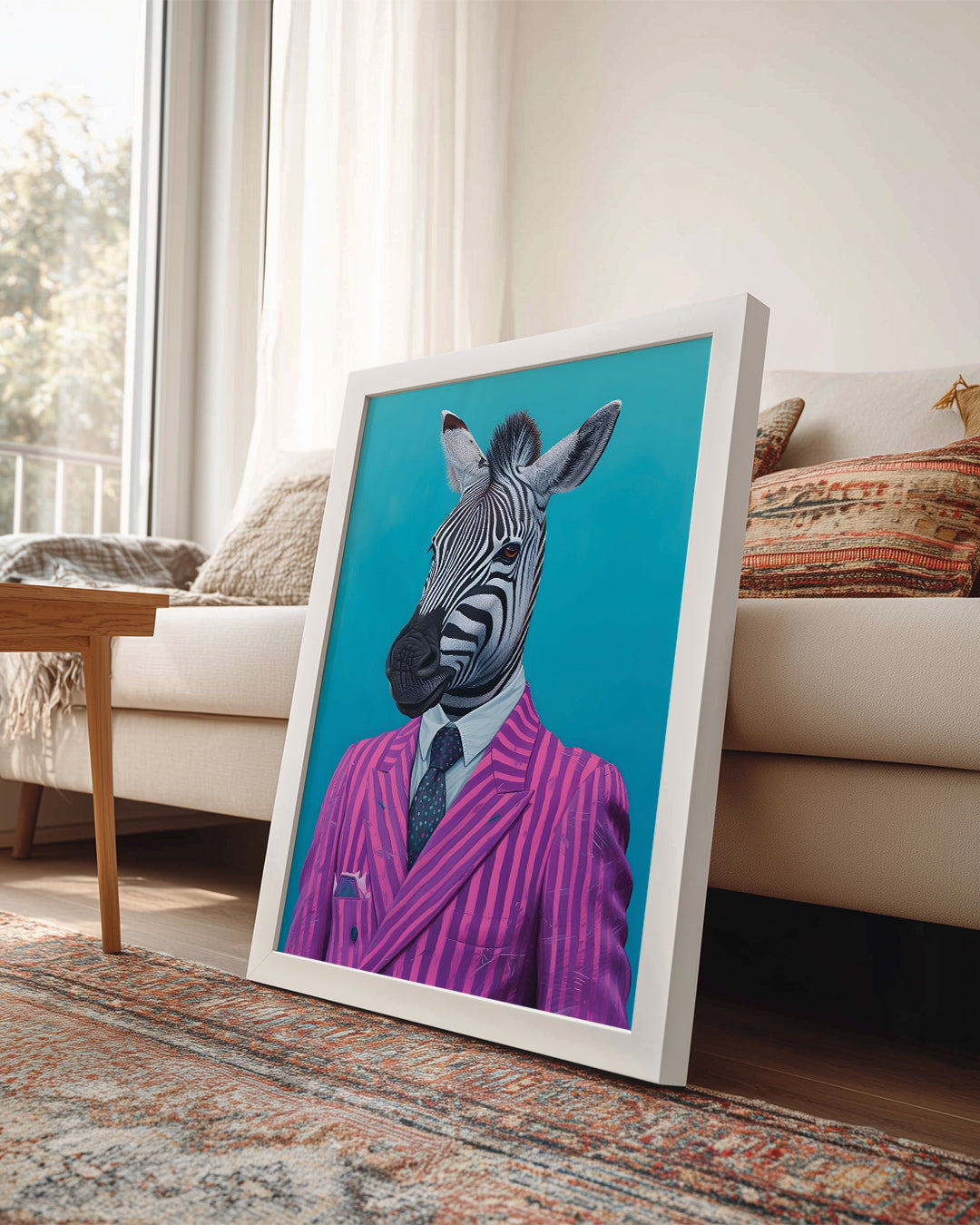 Zebra - Şık Takım Elbise Poster Tablosu