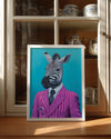Zebra - Şık Takım Elbise Poster Tablosu
