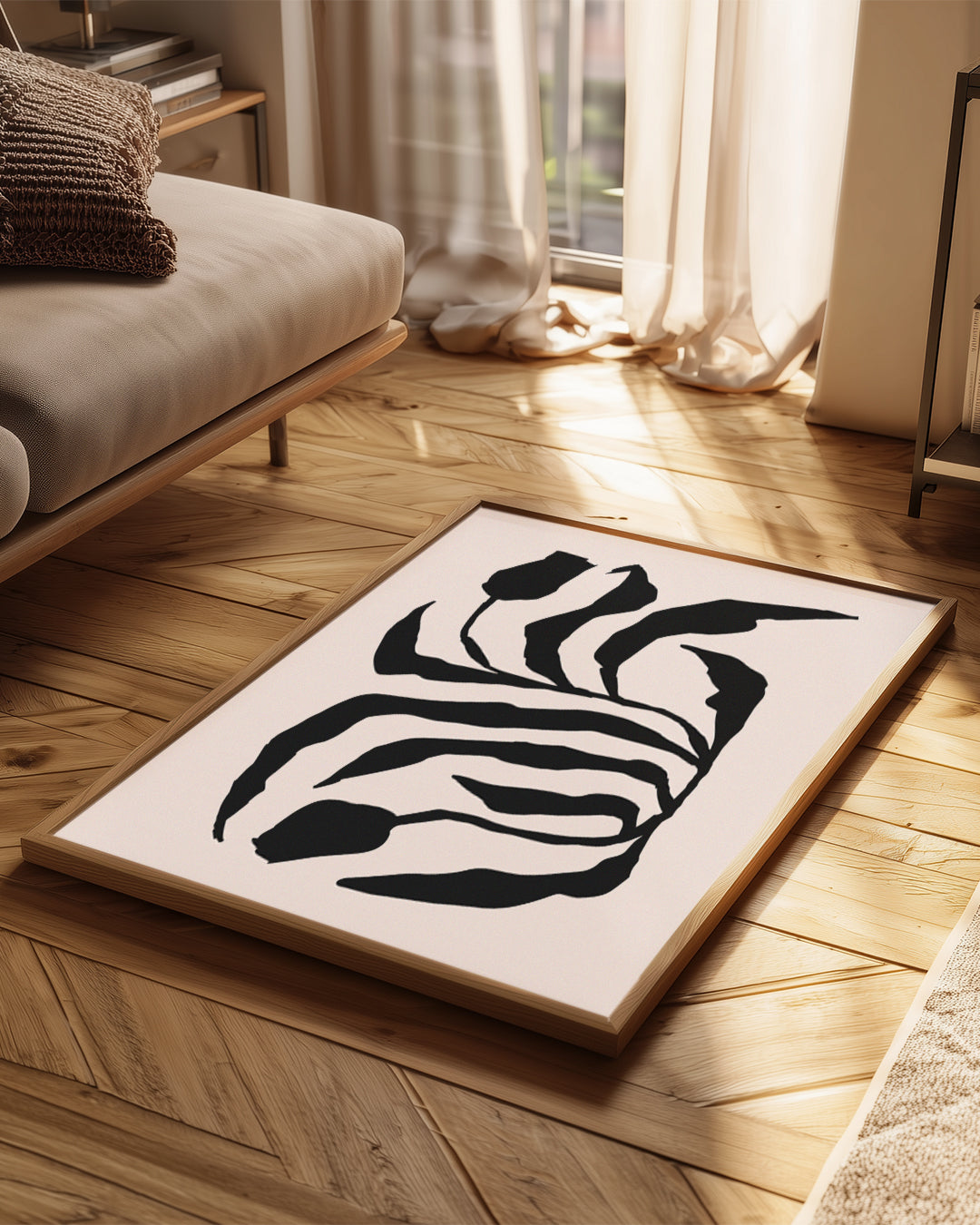 Zebra Flora Poster Tablosu