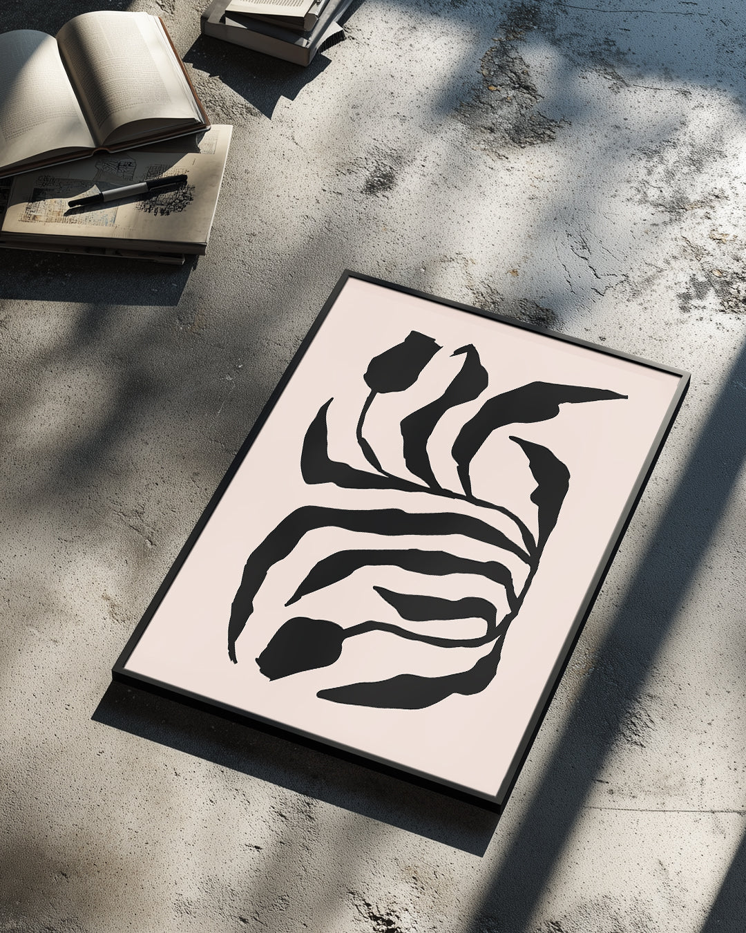 Zebra Flora Poster Tablosu