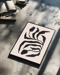 Zebra Flora Poster Tablosu