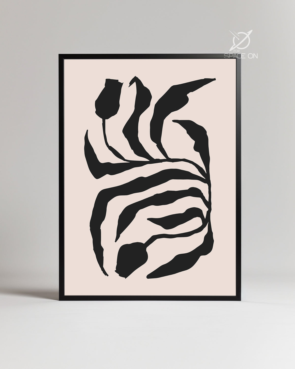 Zebra Flora Poster Tablosu