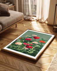 Zinnia Garden Poster Tablosu