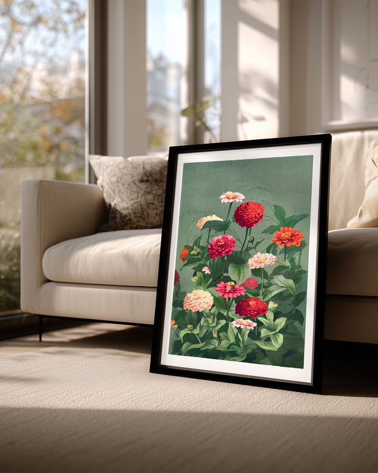 Zinnia Garden Poster Tablosu