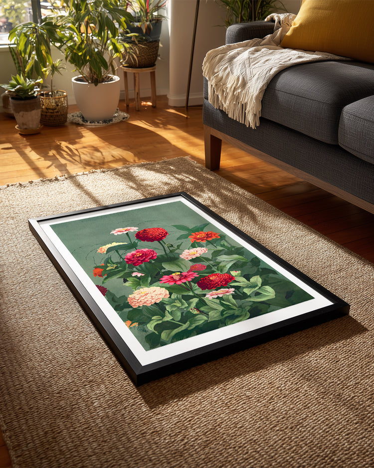 Zinnia Garden Poster Tablosu