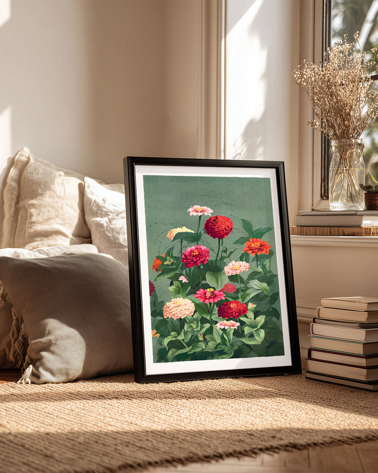 Zinnia Garden Poster Tablosu