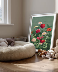 Zinnia Garden Poster Tablosu