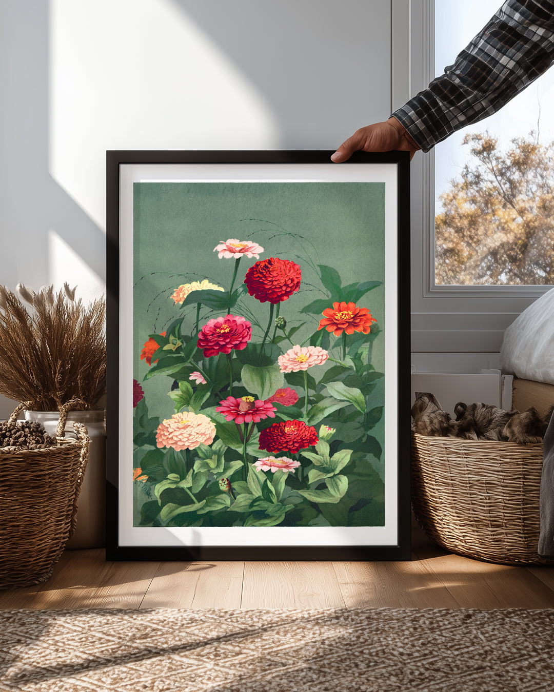 Zinnia Garden Poster Tablosu