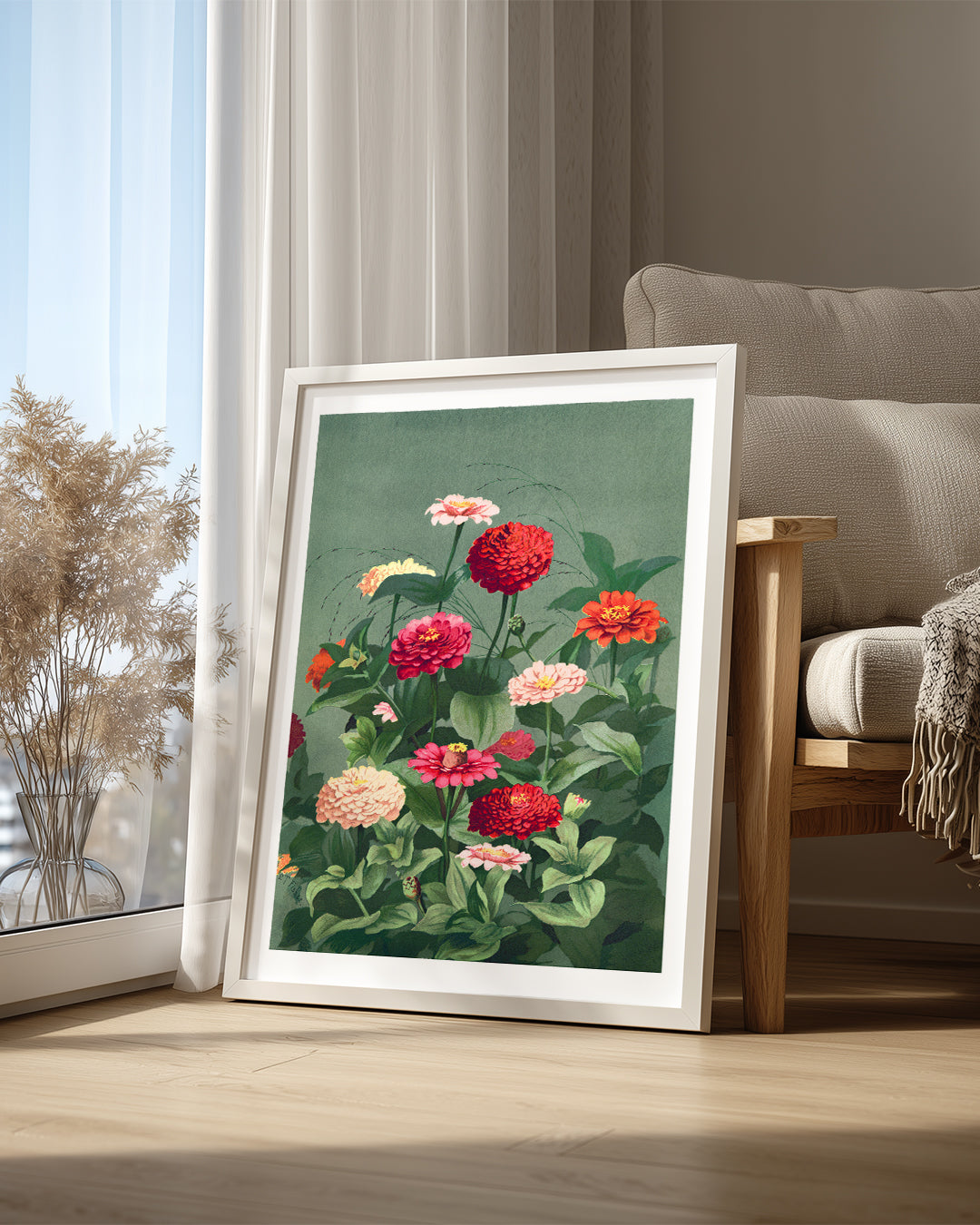 Zinnia Garden Poster Tablosu
