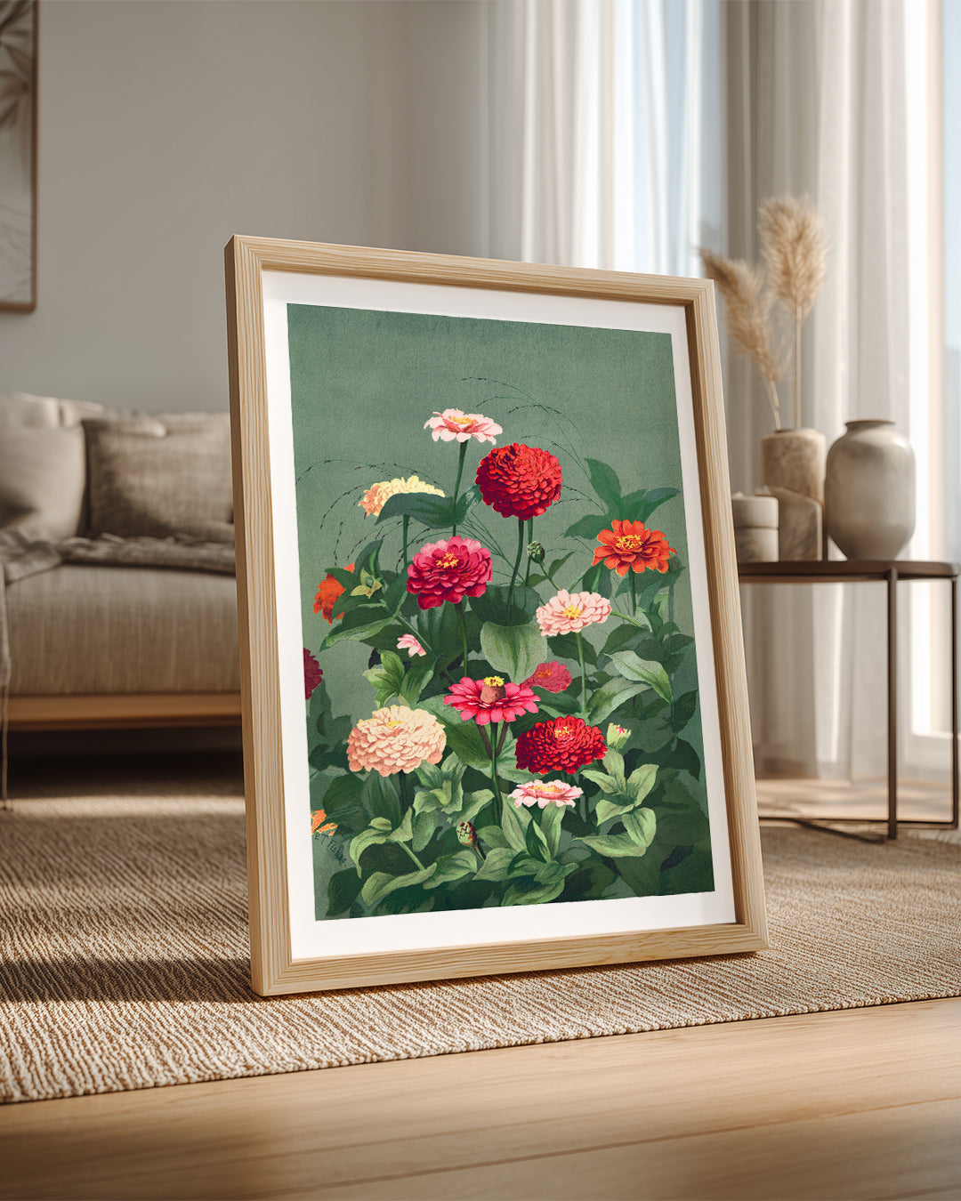 Zinnia Garden Poster Tablosu