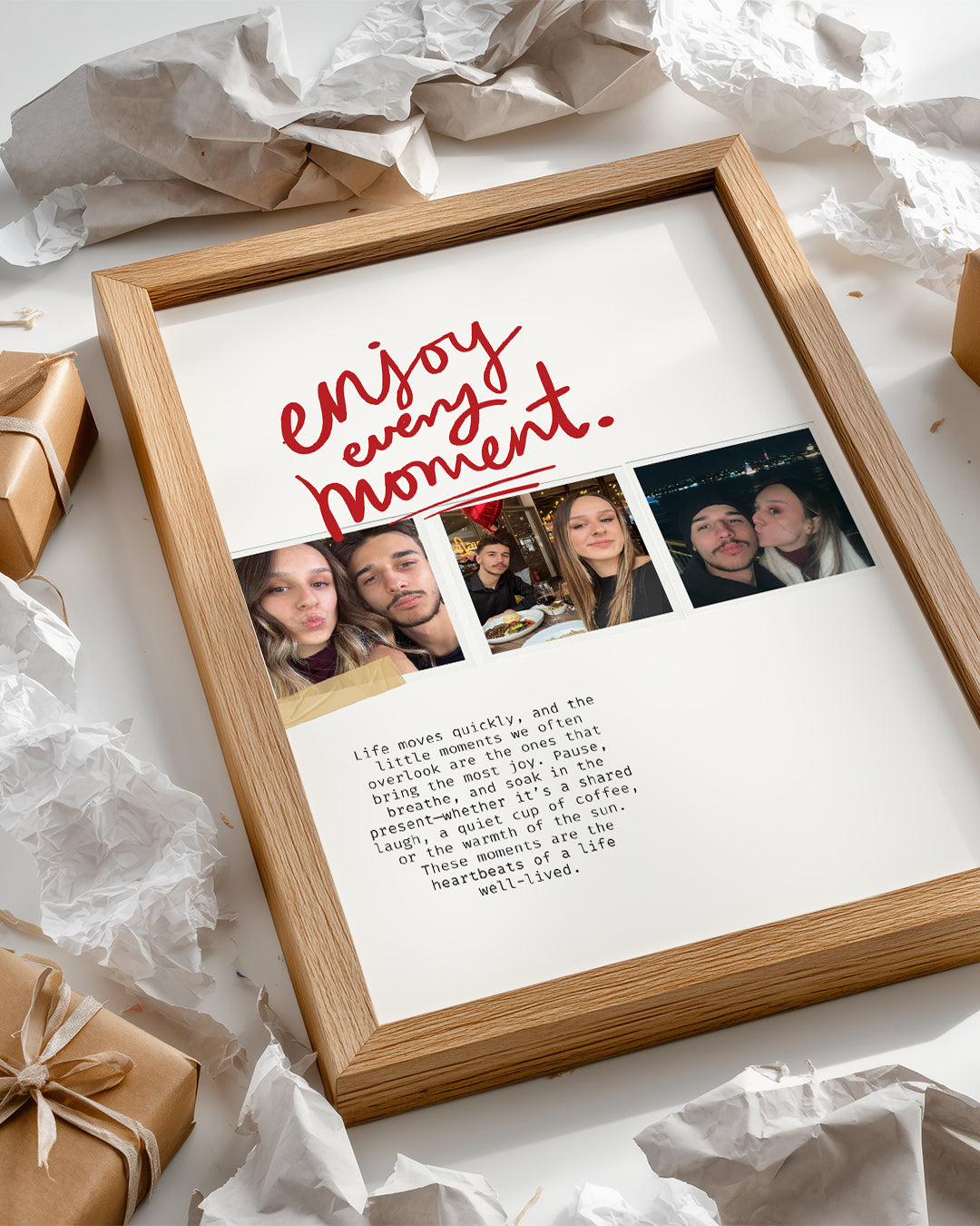 Enjoy Every Moment – Minimal Fotoğraf Poster Tablosu