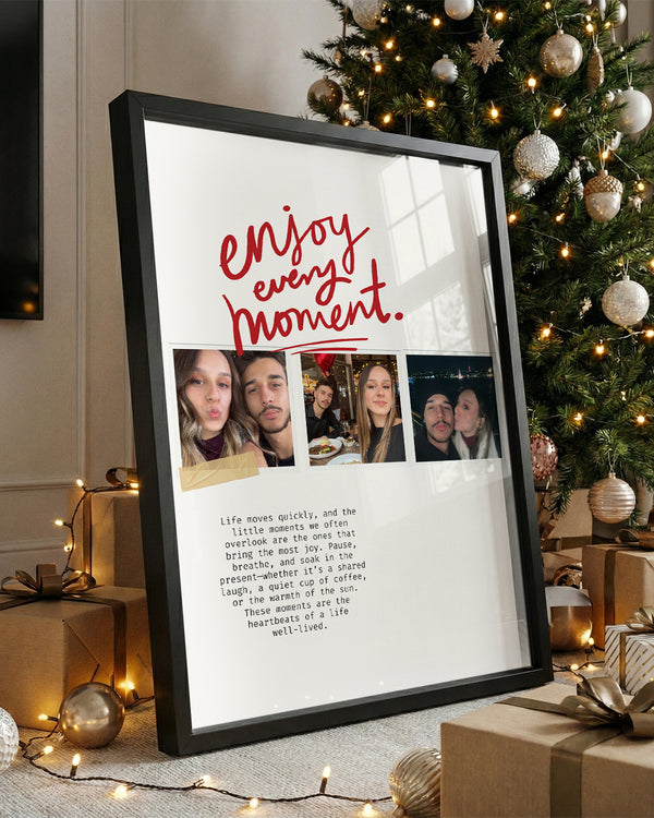 Enjoy Every Moment – Minimal Fotoğraf Poster Tablosu