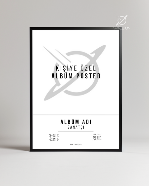 Kişiselleştirilebilir Albüm Kapağı Poster Tablosu