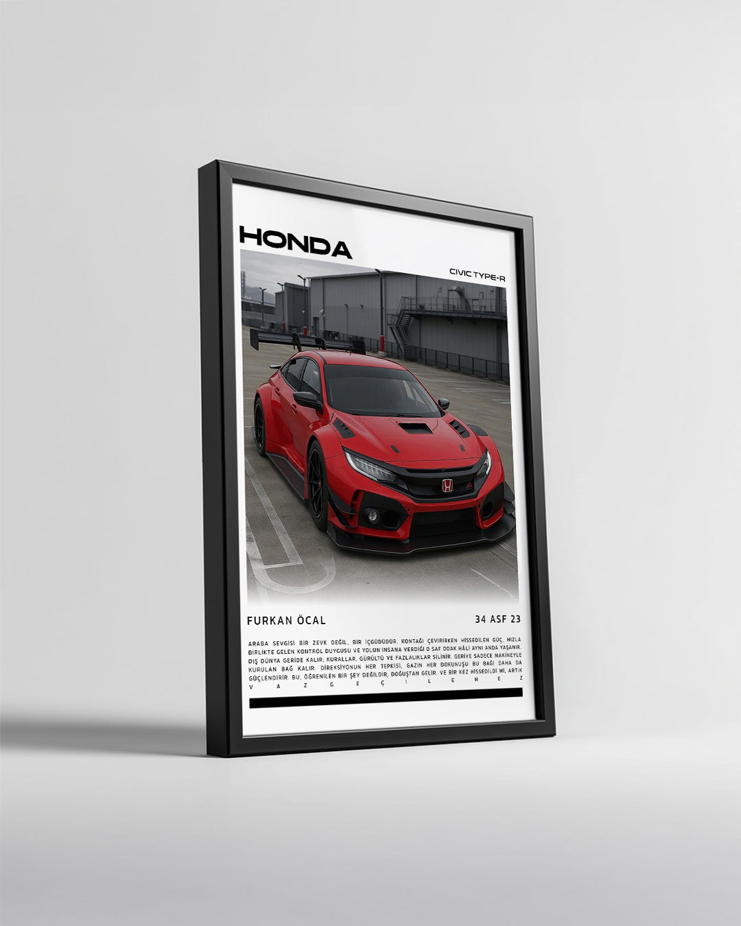 Kişiselleştirilebilir Araba Poster Tablo