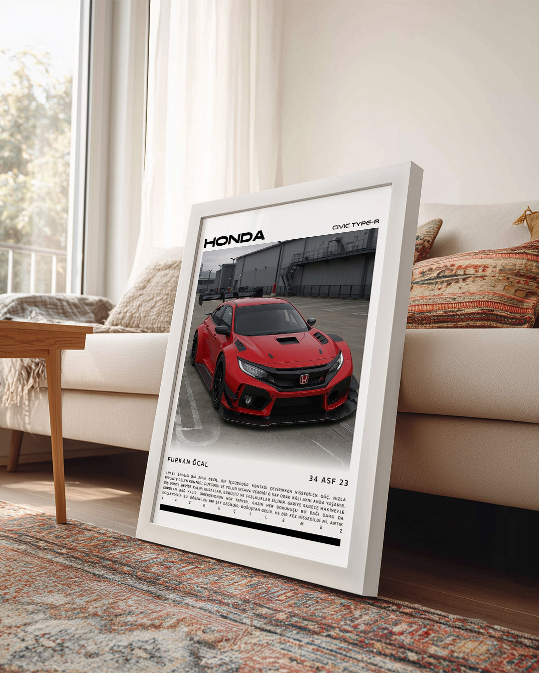 Kişiselleştirilebilir Araba Poster Tablo