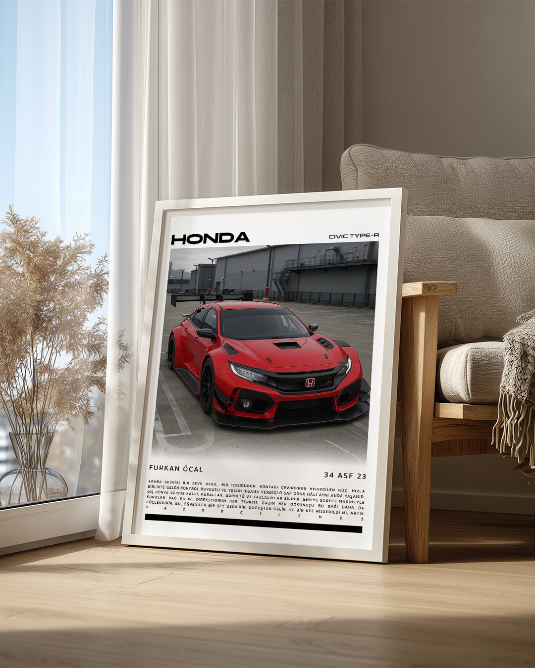 Kişiselleştirilebilir Araba Poster Tablo