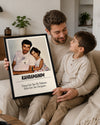 Kahramanım Babama Özel Fotoğraflı Poster Tablosu
