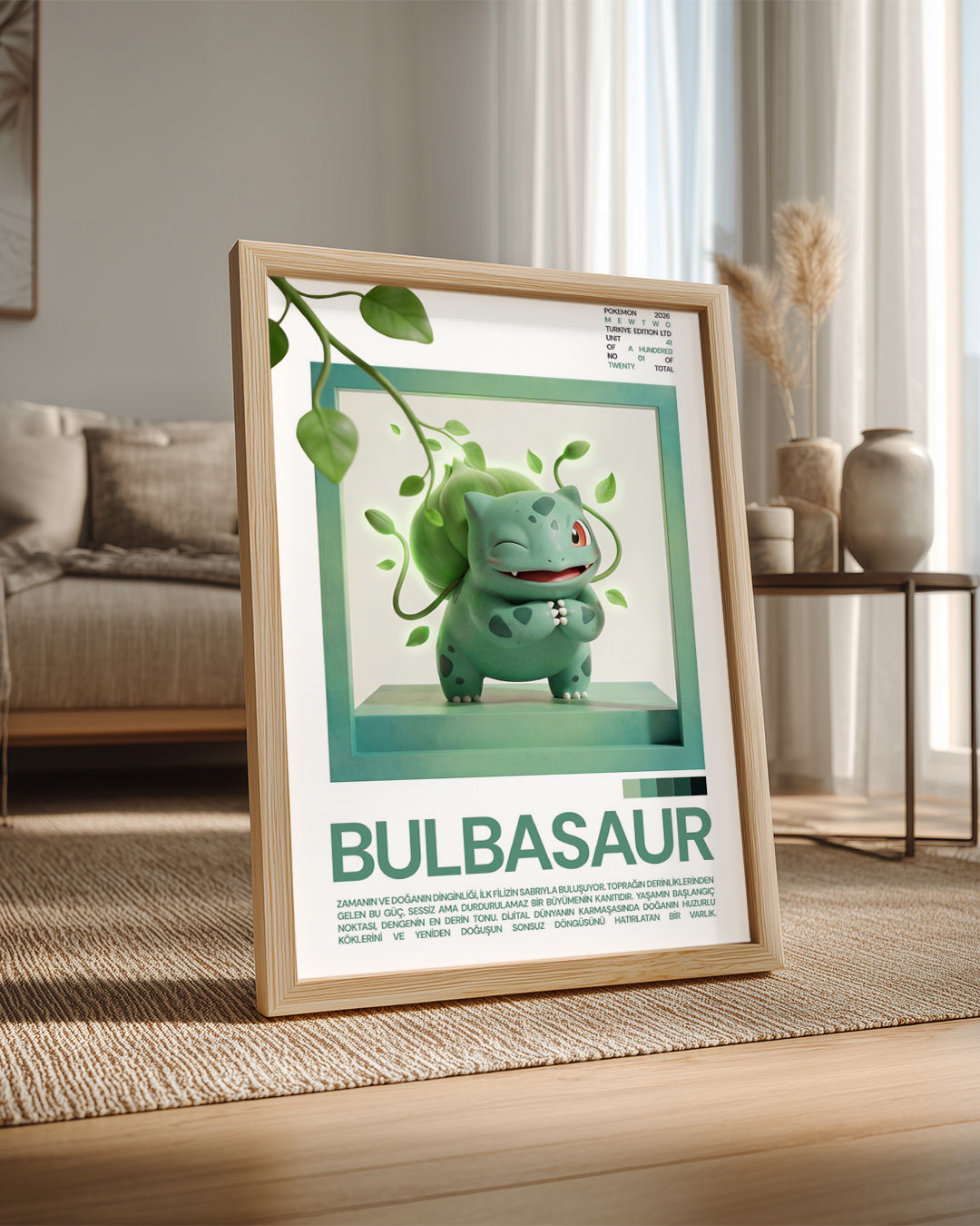 Bulbasaur Poster Tablosu