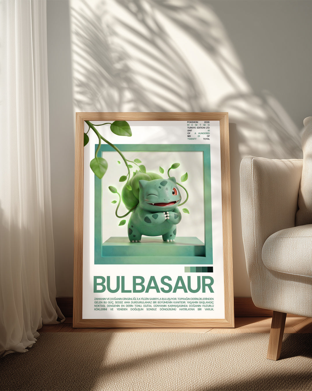 Bulbasaur Poster Tablosu
