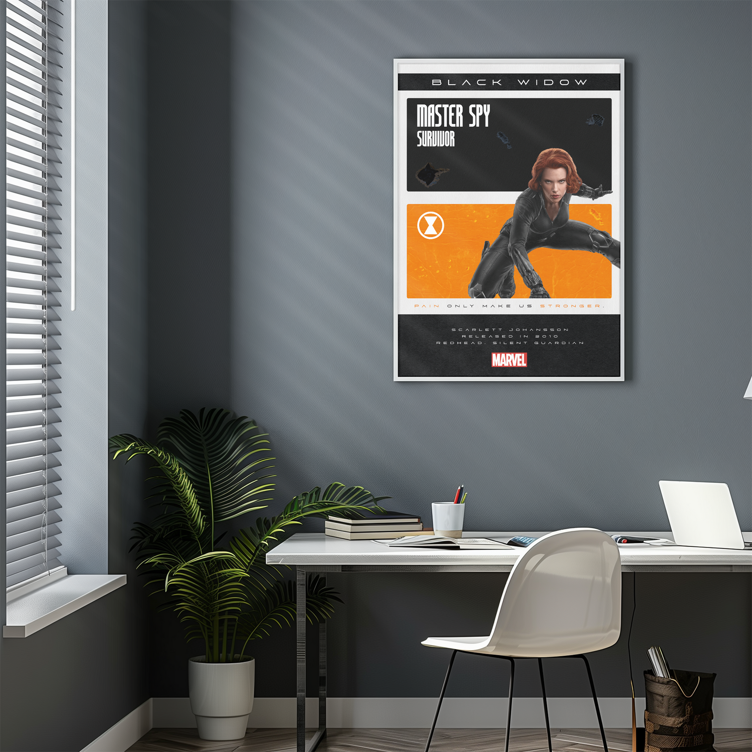 Black Widow Poster Painting