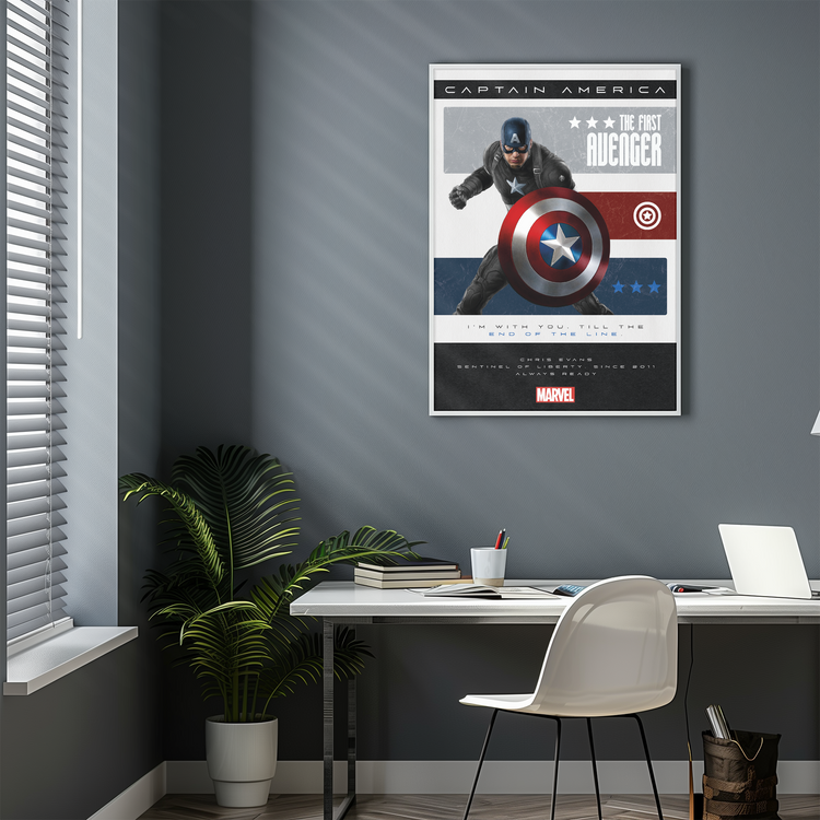 Captain America Poster Tablosu