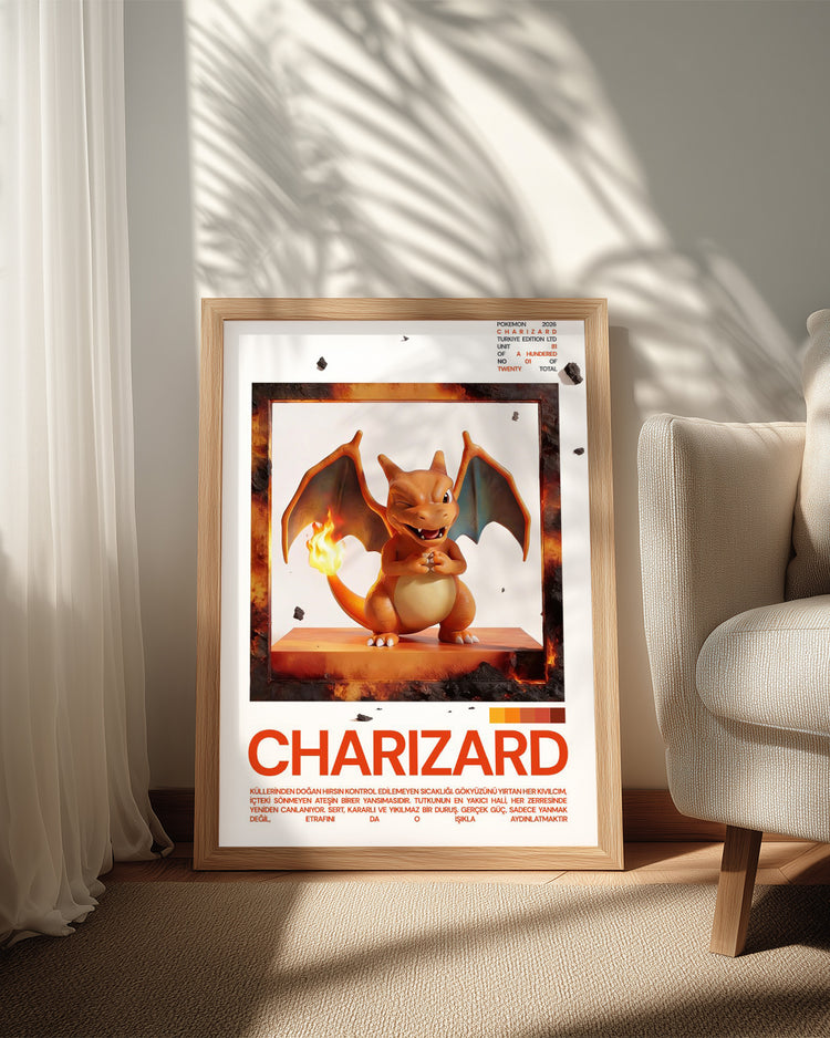 Charizard Poster Tablosu