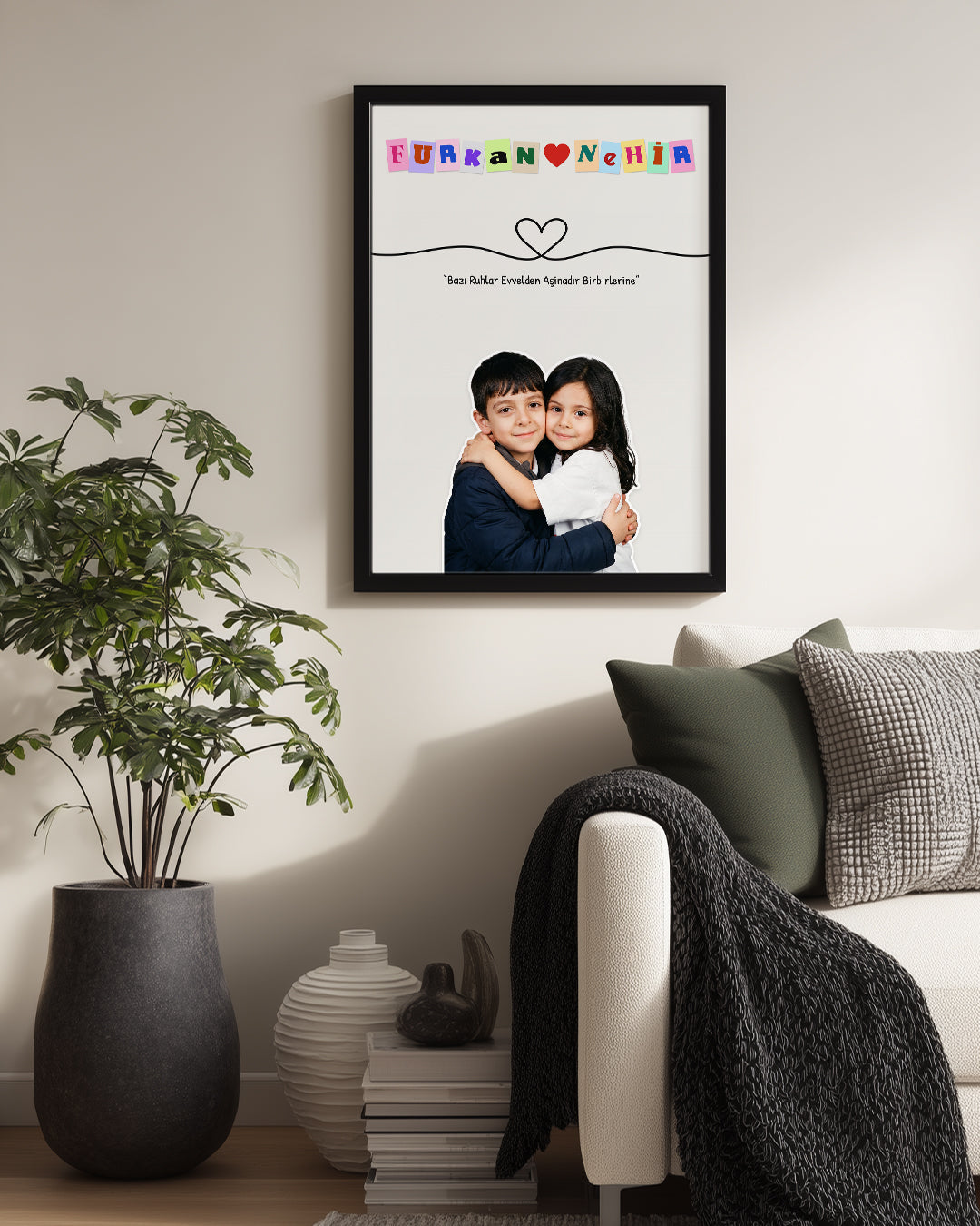 Biz Daha Çocukken — Kişiye Özel Çocukluk Fotoğrafı Tablosu