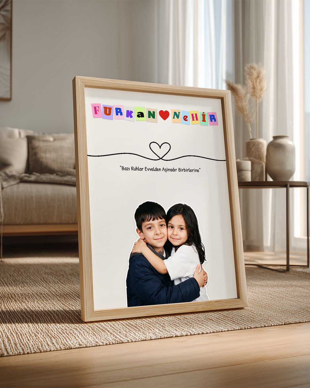 Biz Daha Çocukken — Kişiye Özel Çocukluk Fotoğrafı Tablosu