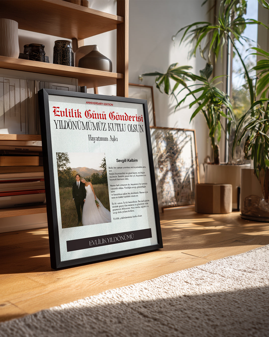 Yıldönümü Gazete Manşet Tasarımlı Poster Tablosu