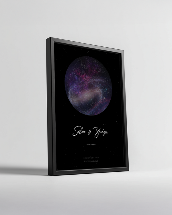 Sky Star Map Poster Table (Galaxy)