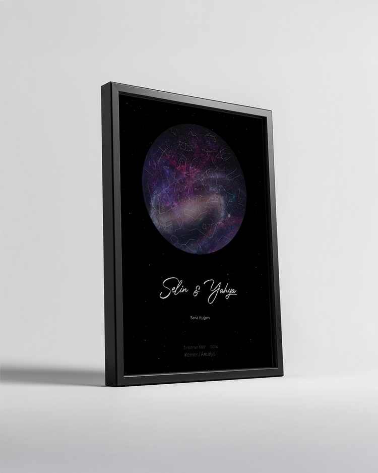 Sky Star Map Poster Table (Galaxy)