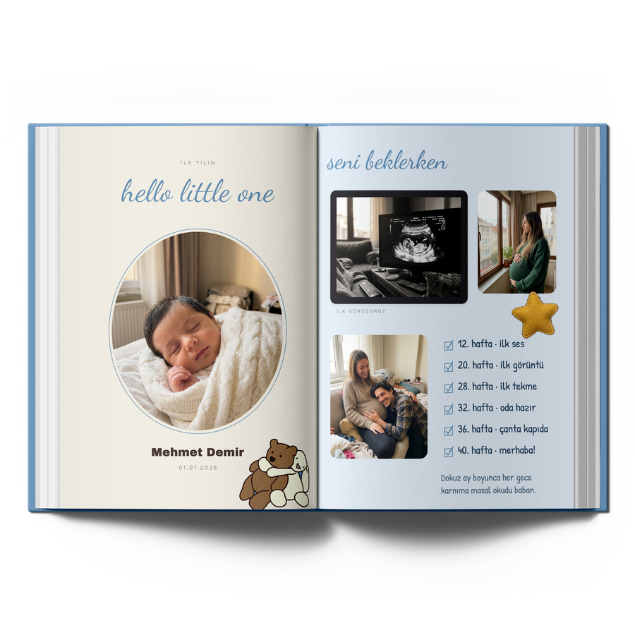 Hello Little One: Bebeğimizin İlk Yılı Fotokitabı
