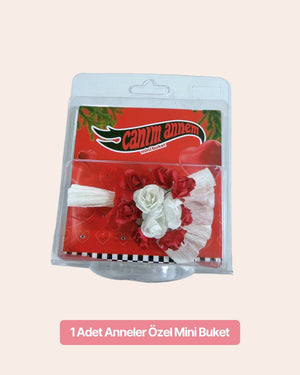 Annelere Özel Mini Buket (Kırmızı)