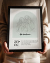 Annelere Özel Line Art Çizim Poster Tablosu