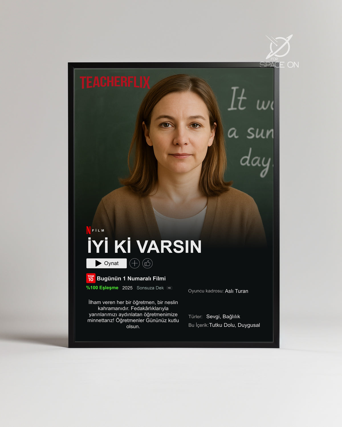 Öğretmenlere Özel Netflix Poster Tablosu