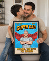 Babama Özel Süper Kahraman Çizgi Roman Portre Poster Tablosu