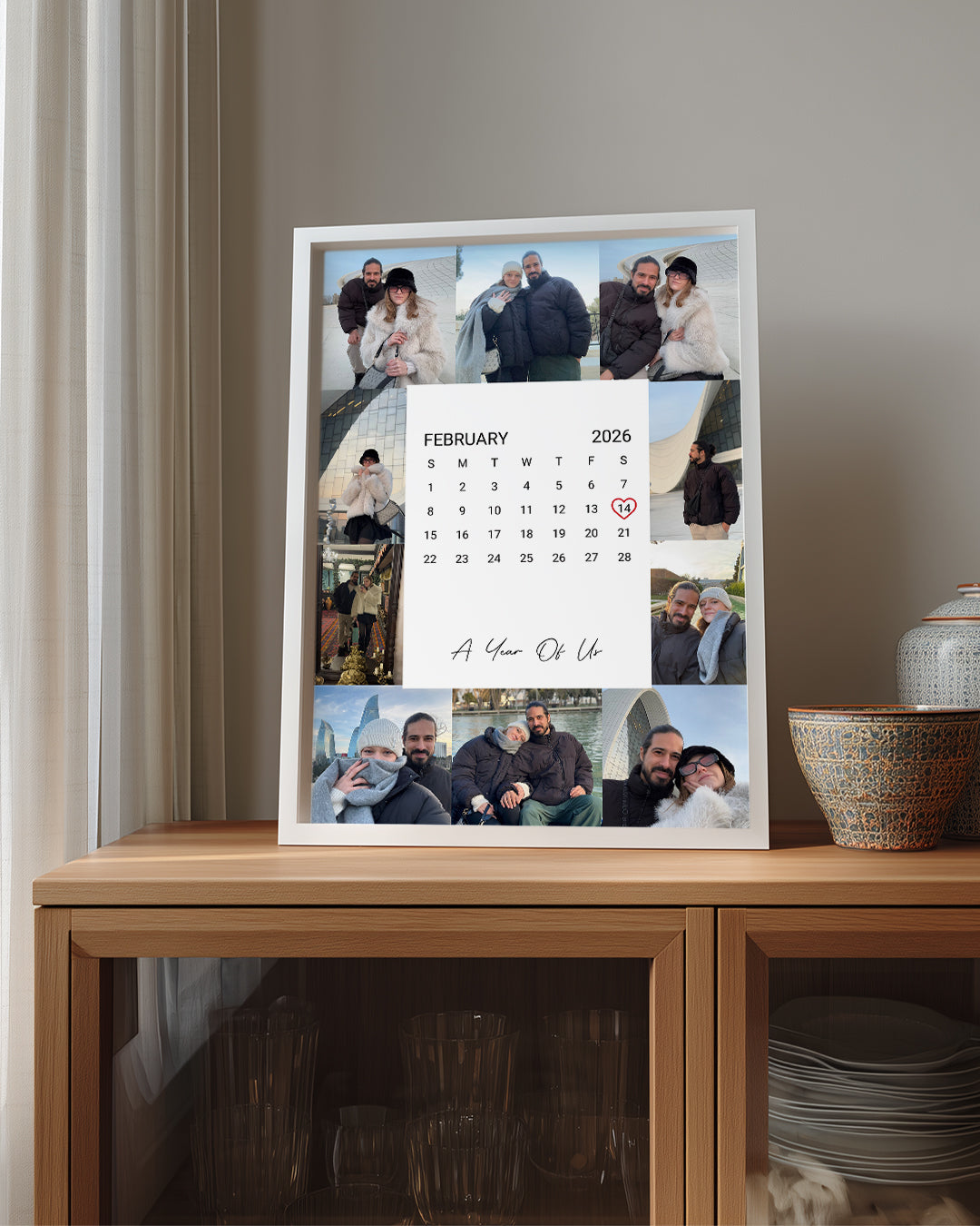 Kişiselleştirilebilir Takvim - A Year Of Us Poster Tablo