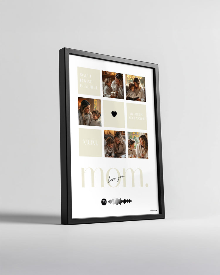 Annelere Özel 5 Fotoğraflı Kolaj Poster Tablo