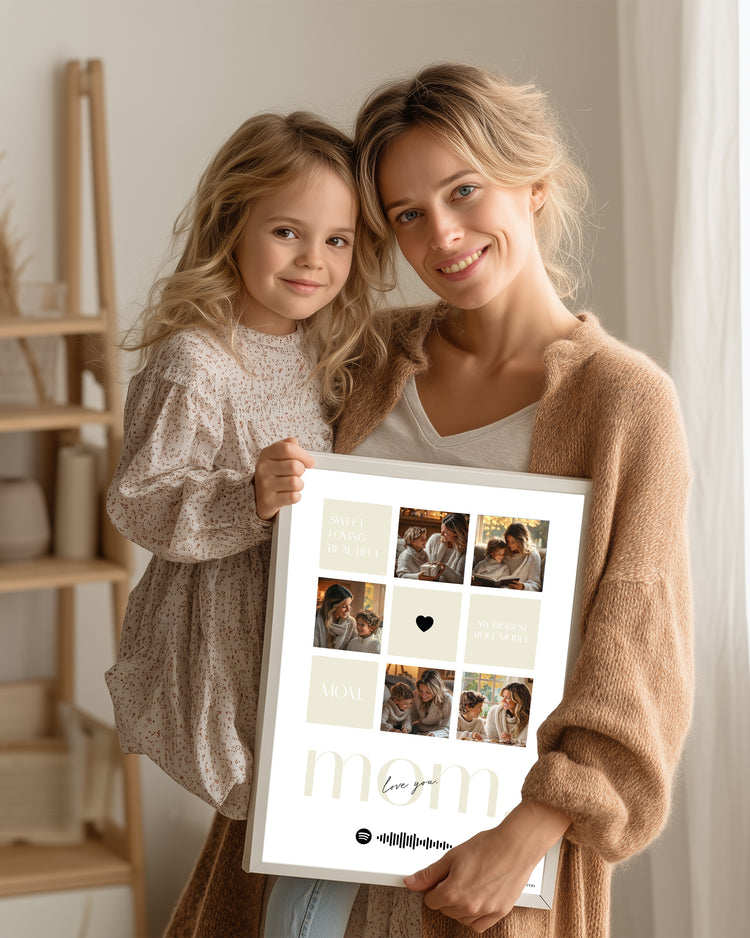 Annelere Özel 5 Fotoğraflı Kolaj Poster Tablo