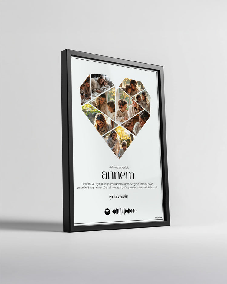 Annelere Özel 1-9 Fotoğraflı Kolaj Poster Tablo